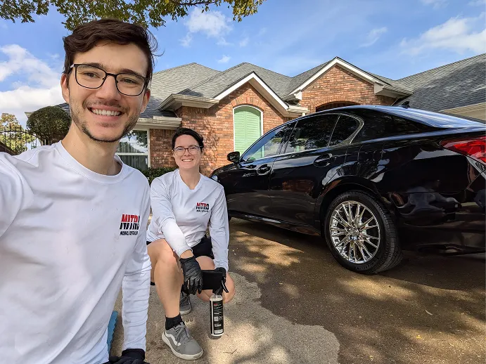 Kevin and Britinee at Nitro Mobile Detailing