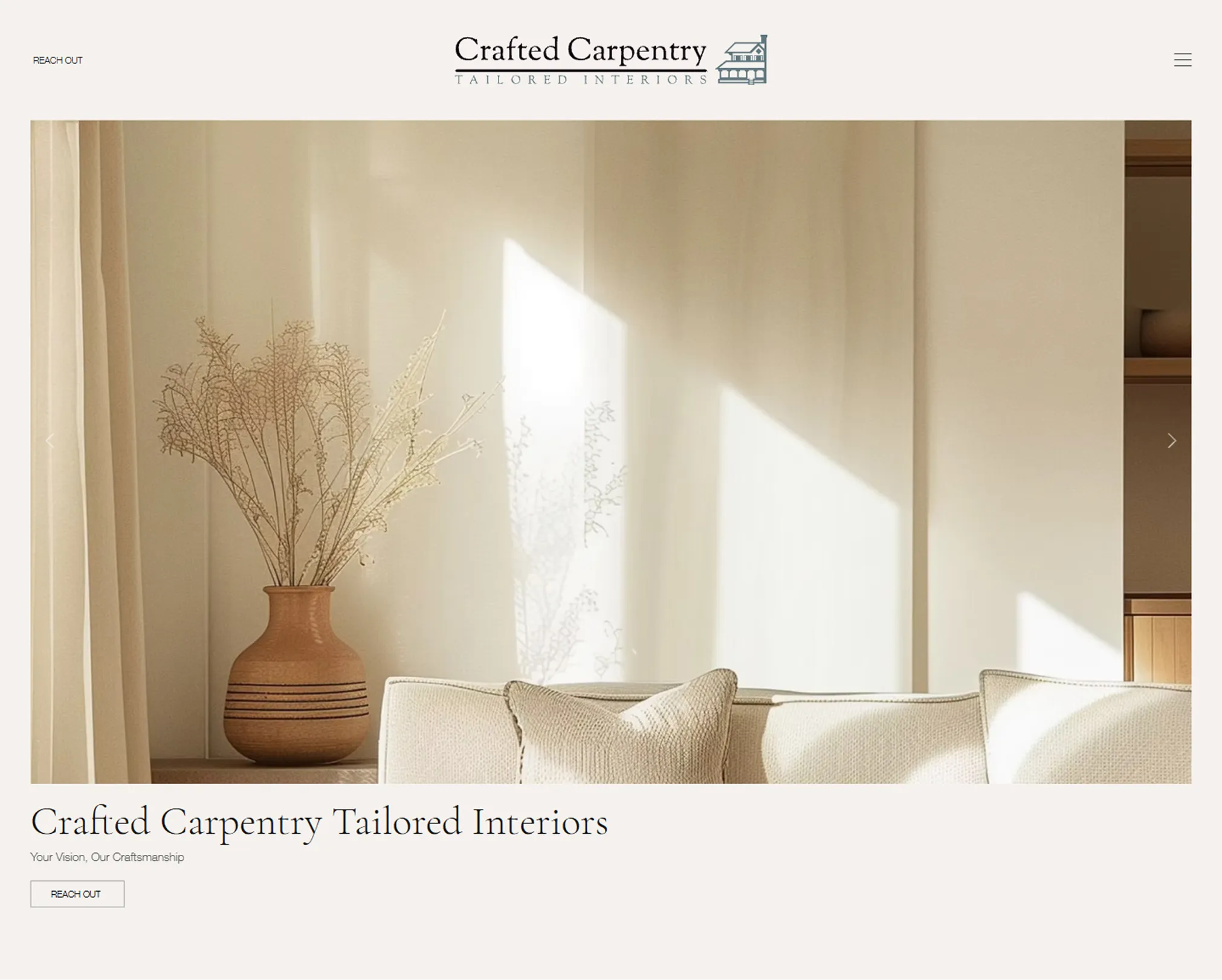 Crafted website design