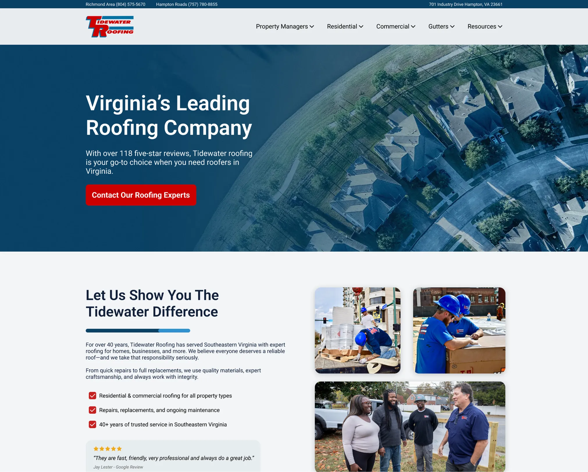 Tidewater website design