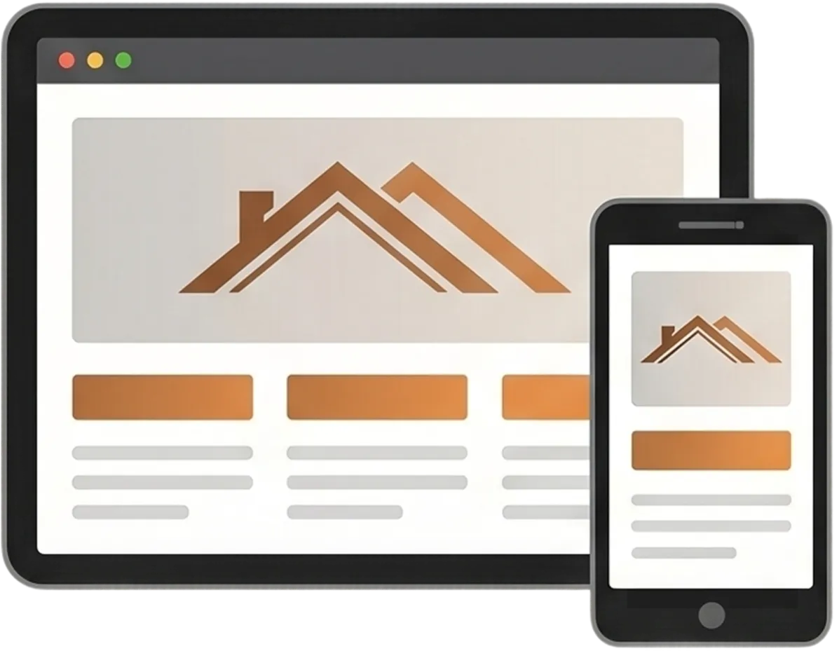 Roofing company website design services